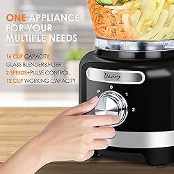 Davivy 16 Cup Food Processor & Blender Combo