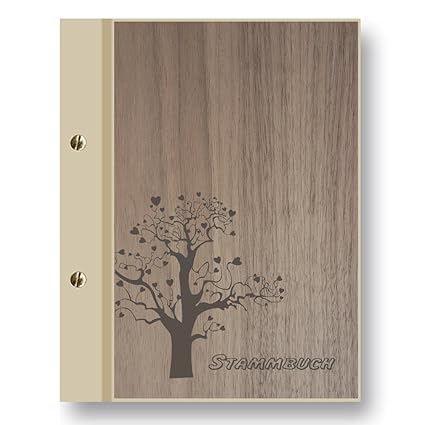 Stammbuch der Familie Holz Nussbaum `Albero' Familienbuch Familienstammbuch Stammbaum Stammbücher - A4