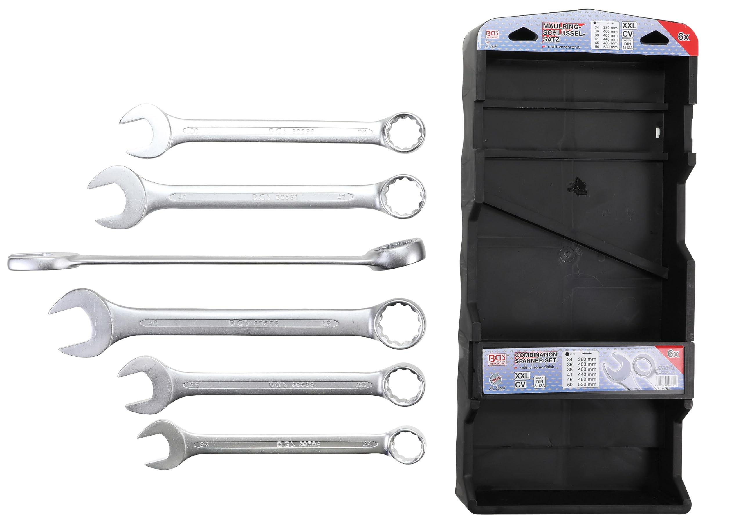 BGS 32400 | Combination Spanner Set | extra long | 34 - 50 mm | 6 pcs.