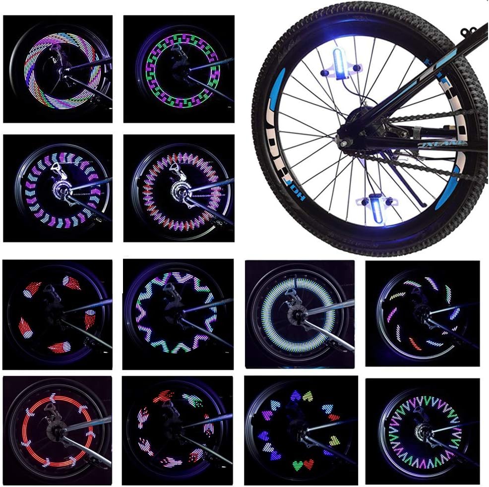 LeBoLike Bike Spoke Light Waterproof Colorful LEDs Bike Wheel Lights for Bicycle Wheel Spoke Decorations