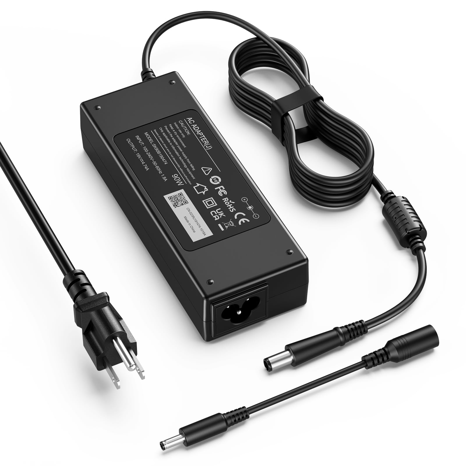 Photo 1 of 90W Ac Adapter Compatible with HP Pavilion All-in-One Desktop 18'' 19'' 20" 21" 32" Pavilion (N193) 20" 23'' PC 18-5110 19-2304 20-B010 20-B013W Power Supply Cord