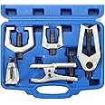 ATPEAM 5PC Ball Joint Press Kit Front End Service Tool Kit | Ball Joint Separator Tool Pitman Arm Puller | Tie Rod End Tool S
