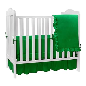 green baby bedding