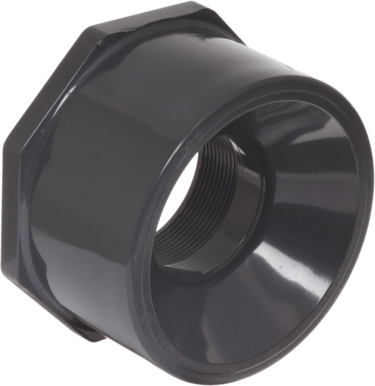 Flowline LM52-3810 PVC Reducer Bushing, 4" Slip x 2" NPT Thread