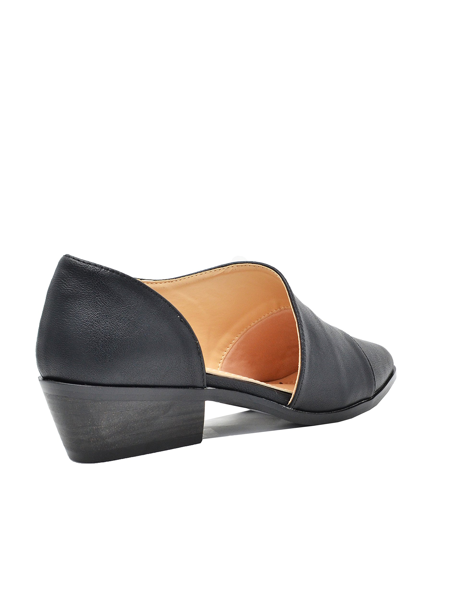 Chase & Chloe Carter-1 Pointy Toe Low Stacked Heel Women's Bootie - Image 4