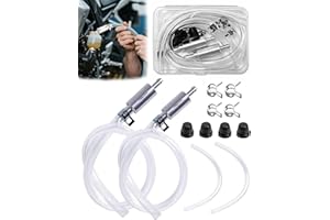 Universal Brake Bleeder Hose with Rubber Cover One Way Check Valve, Durable Brake Fluid Bleeding Tool Accessories for Car Mot