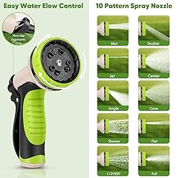 Garden Hose 50 ft, Stainless Steel Water Hose with