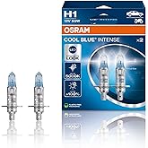 OSRAM COOL BLUE INTENSE H1, +100% more brightness, up to 5,000K, halogen headlight lamp, LED look, duo box (2 lamps) 64150CBN