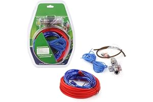 BOROLA 10 AWG Amplifier Wiring Kit, Complete Car Subwoofer and Amp Install Cable Set, Power and Ground Wire with RCA Audio Ca