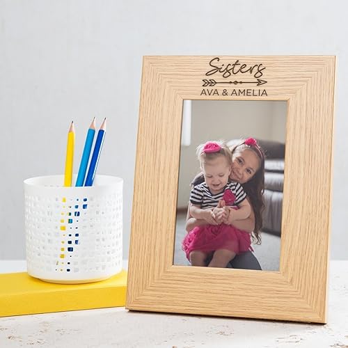Engraved Sisters Picture Frame Personalized Sister Photo