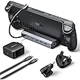 JSAUX Docking Station & 65W Charger for Steam Deck, 6-in-1 Steam Deck Dock with HDMI 2.0 4K@60Hz, Gigabit Ethernet, 3 USB A 3.0 and USB C Charger Compatible with Valve Steam Deck OLED-HB0603