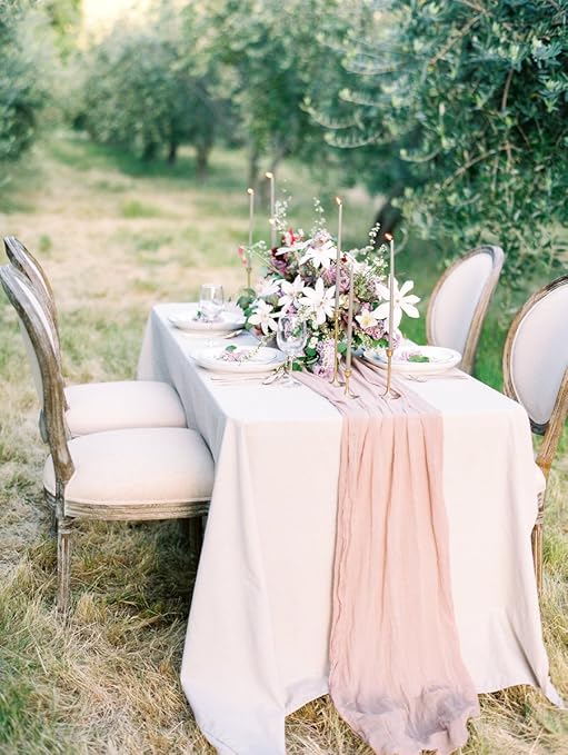 Dreams Gauze Table Runner Wedding Table Decor Cheesecloth Cheese