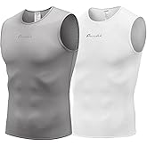Przewalski Men’s Sleeveless Cycling Undershirt Quick Dry Bike Base Layer Vests Breathable Bicycle Jerseys Biking Tank Tops