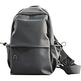 Eaziri Sling Crossbody Bag – Black, Water-Resistant Single Shoulder Backpack for Men and Women, Small Stylish Travel Daypack for Everyday Use