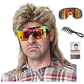 ByouByou Mullet Wigs for Men 80s Style Costumes Fancy Party Accessory Cosplay Wig Joe Dirt Emo Wig Halloween Men x (Blonde)