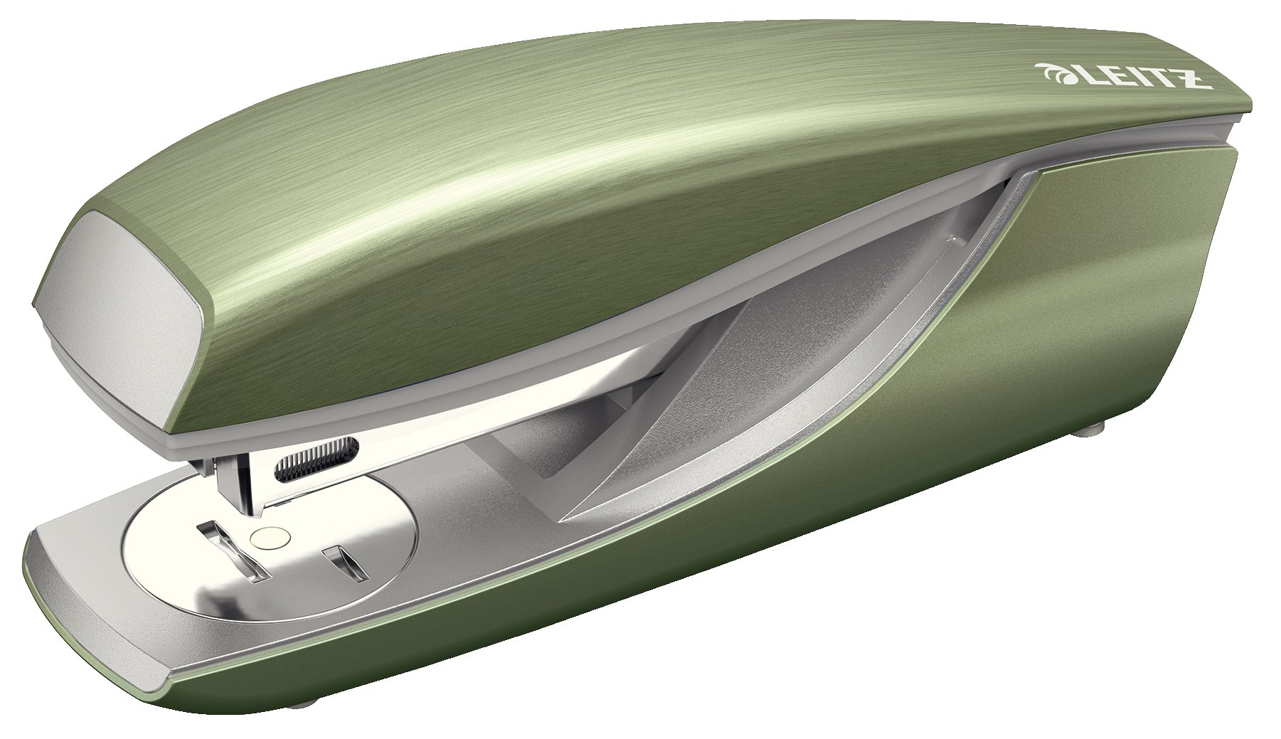 Leitz Stapler, 30 Sheet Capacity, Ergonomic Metal Body, Includes Staples, Style Range, 55620053 - Celadon Green