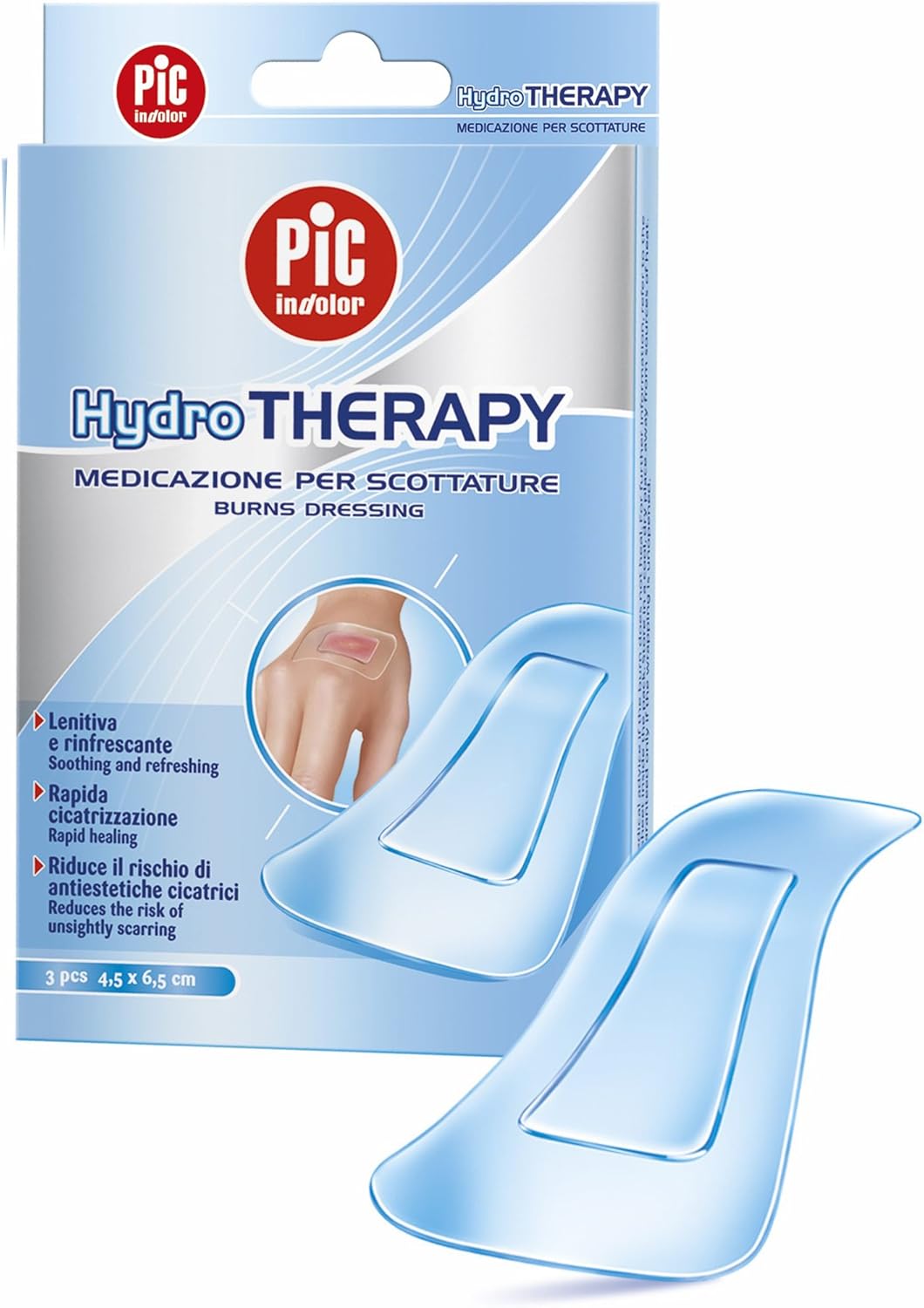 PiC Indolor Hydro Therapy 3 large burns plasters Amazon.co.uk Health