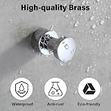 bgl Round Copper Wall Hooks Set 5 Modern Minimalist Heavy Duty Coat Bathroom view 3