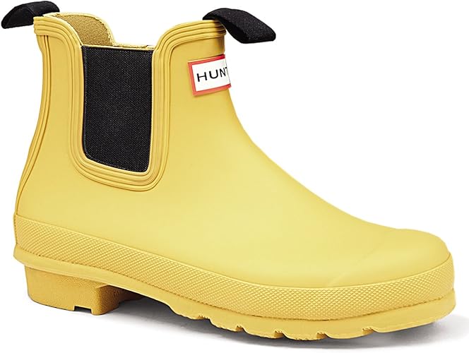 yellow ankle hunter boots