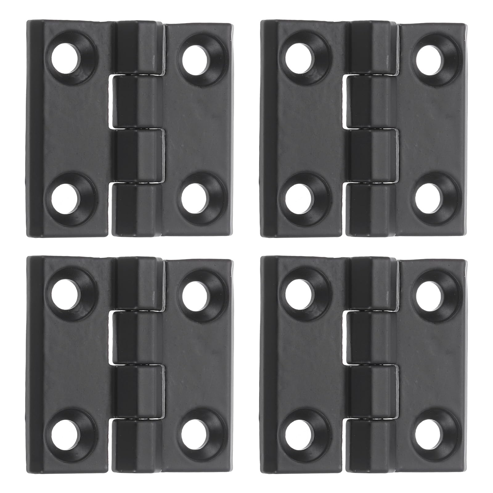 Photo 1 of uxcell 4Pcs Adjustable 180 Degree Hinges, 40mmx40mm Zinc Alloy Locking Leaf Table Hinges, Bifold Door Drop Leaf Hinge for Wooden Box Dining and Table Cabinets, Black