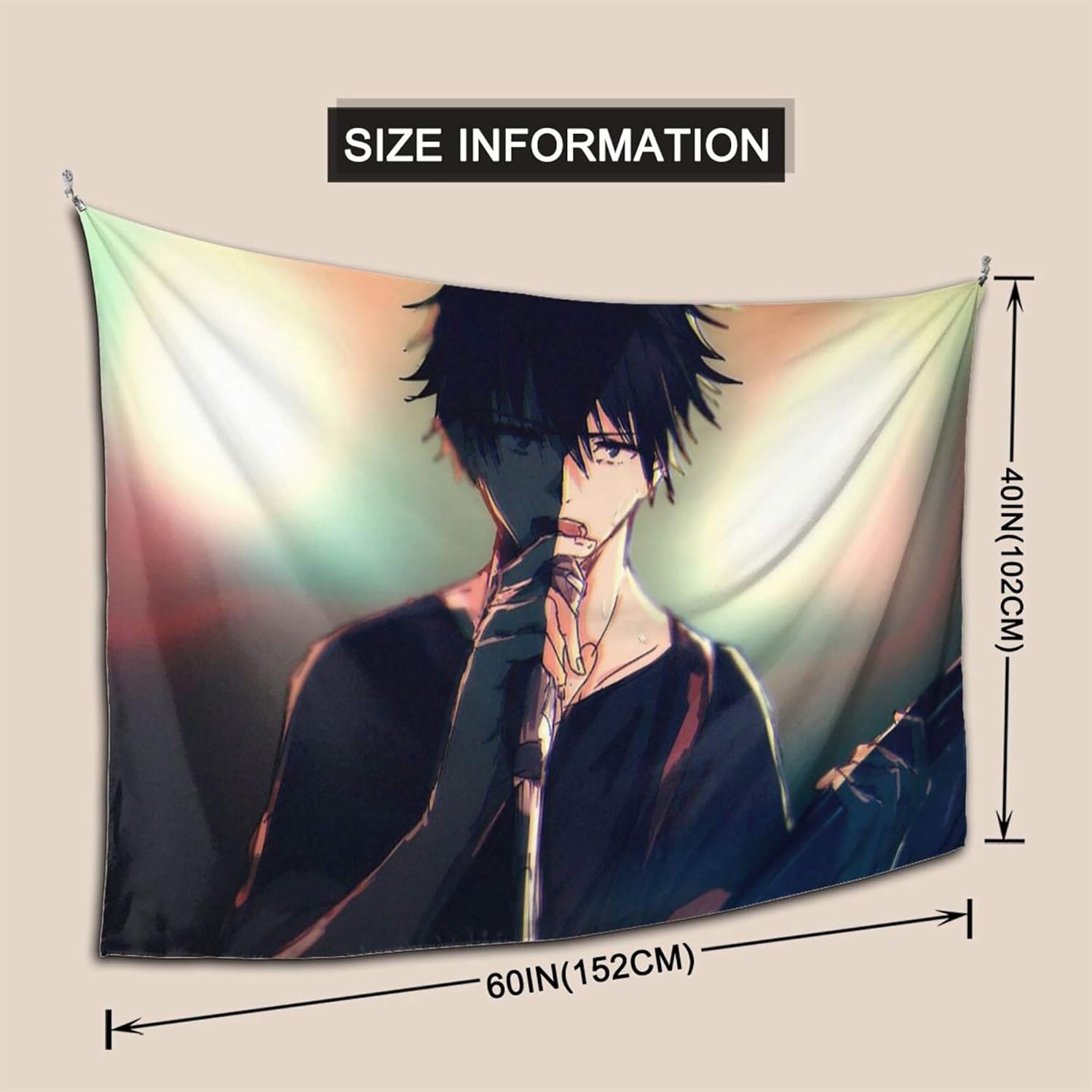 Amazon Co Jp 呪術廻戦 タペストリー 壁掛け 人気 アニメ キャラ カッコイイ 個性 おしゃれ 布ポスター 壁飾り 部屋飾り 寝室 壁アート 周辺グッズ 萌えグッズ 誕生日 プレゼント ギフト 152cm 102cm Generic