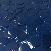 MR CHIPS Plastic Bingo Chips for Games 150 Count Bag - Solid and Transparent Colors Counting Blue 3/4 Inch