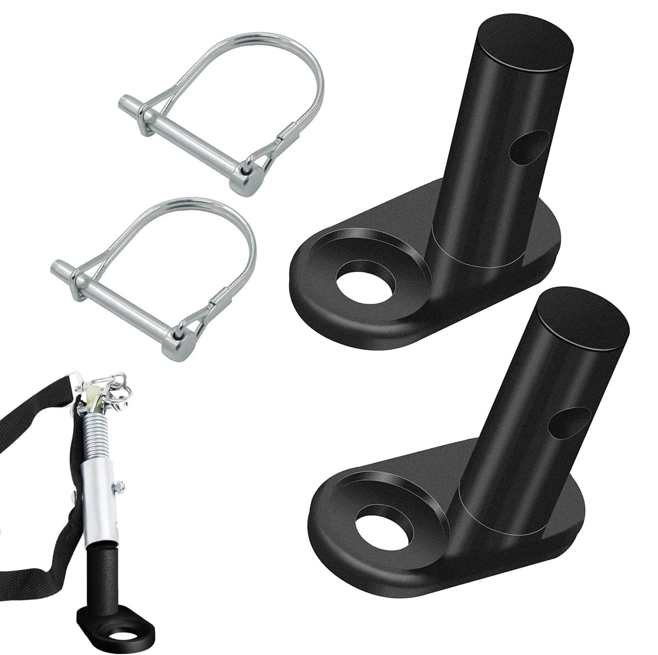 DGHOME Trailer Bike Coupler Bicycle Trailer Hitch Connector with 2 Pieces Coupler Pin Pet Cargo Bike Hitch Attachment