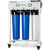 iSpring CRO1000 4-Stage Tankless Commercial Reverse Osmosis Water Filtration System, for House, Restaurant, Small Business, a