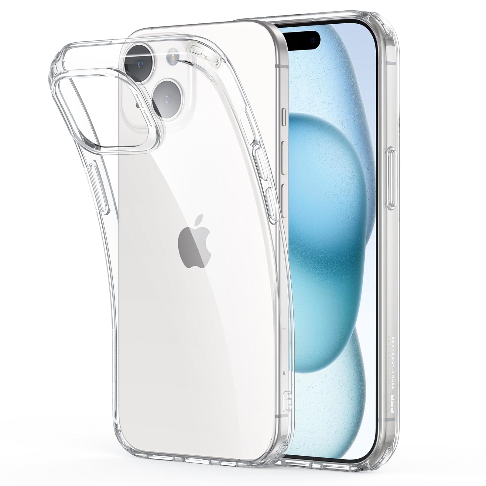 ESR iPhone 15 Plus ケース クリア ケース 耐衝撃 薄型 カバー いphone15plus ケース 黄ばみにくい スリム 透明 TPU スマホケース Project Zeroシリーズ クリア商品画像