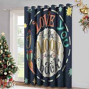 Blackout Curtains for Living Room- Kitchen Curtain Pastel ...