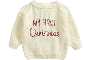 MAYUMMPY Newborn Baby Boy Girl Christmas Sweater Long Sleeve Pullover Warm Knitted Sweatshirt Fall Winter Clothes