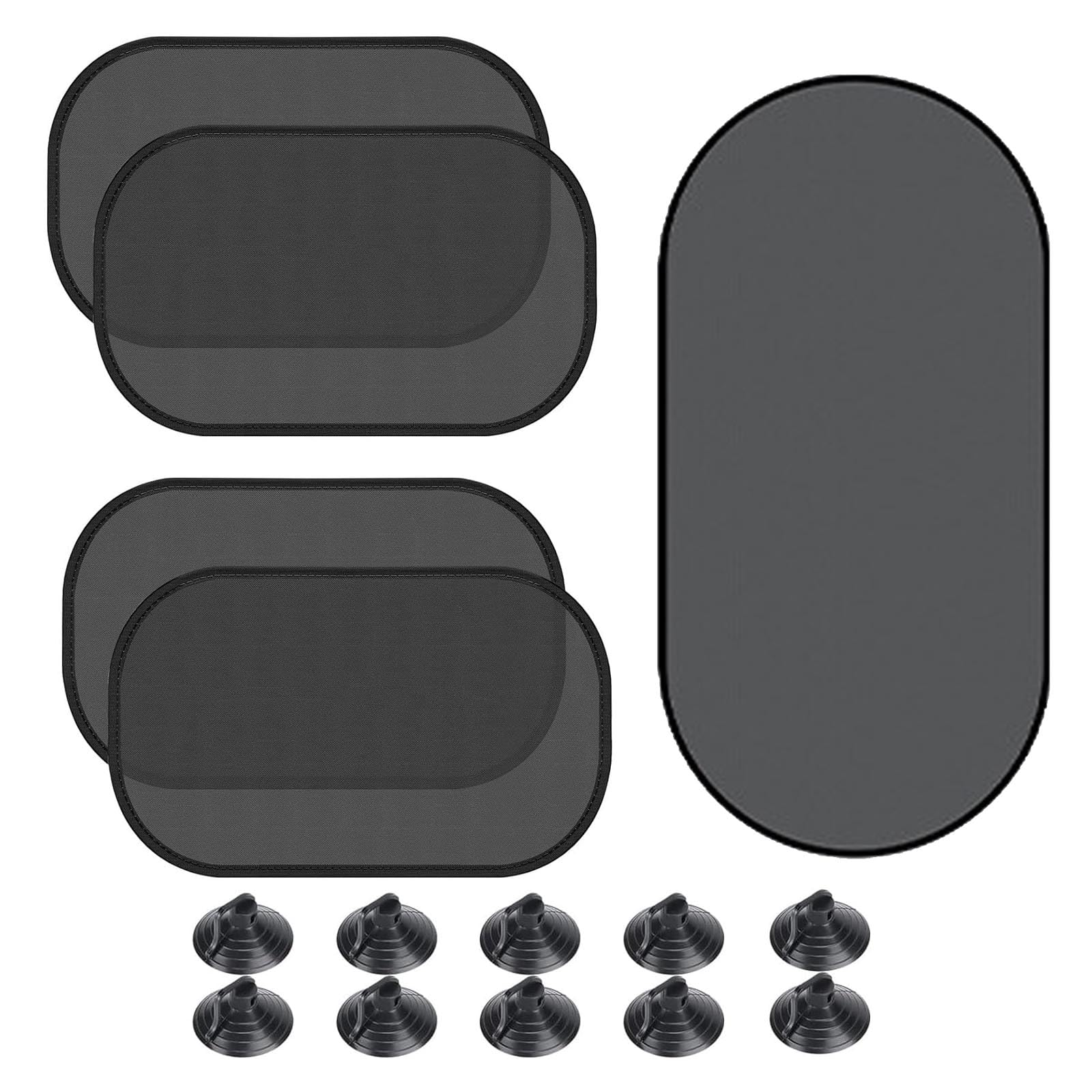 SSKHE Car Sun Shade for Side Windows With UV Protection - 5 Pack Window Shades for Baby Pets, Blocking Harmful UV Rays and Heat, 44 x 36CM, 100 x 50CM