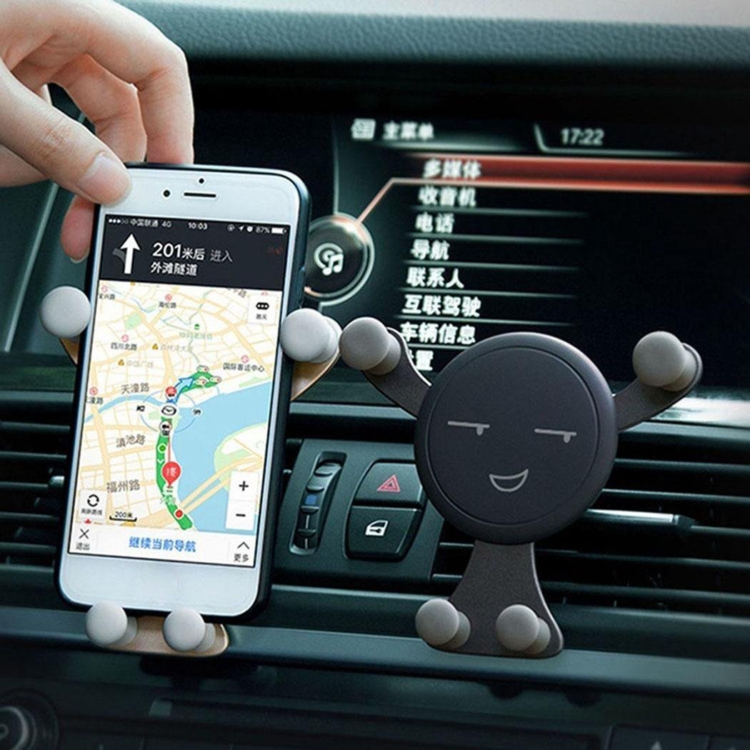 Kloius Car Mobile Phone Stand Gravity Stand Mini Cute Cartoon Phone Holder Black Buy Online In Bahamas At Bahamas Desertcart Com Productid