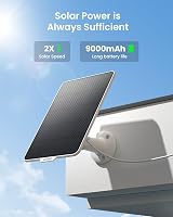 ieGeek 4G LTE Solar Security Camera Outdoor Wireless with SIM Card 2K Battery view 3