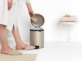 Brabantia NewIcon 5L Pedal Bin Metallic Gold Soft-Closure Bathroom view 7