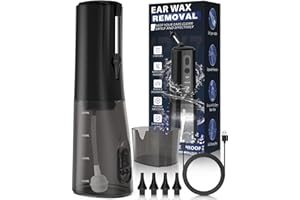 BRENNENSTUHL Ear Wax Removal, Electric Ear Irrigation Flushing System, Water Powered Ear Cleaner for Earwax Buildup, Rechargeable Ear Wax Removal Tool, Safe and Effective Ear Cleaning Kit for Adults and Kids