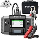 TOPDON BT600 Plus Car Battery Tester, 6V/12V/24V, Built-in Printer | Battery and Alternator Tester with 3.5-Inch Screen for 12V/24V Cranking and Charging Tests, Automotive Battery Analyzer