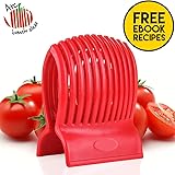 CHRISTMAS GIFT Arc Tomato Slicer (TM) -Amazingly Accurate Tomato Slicer with Firm Grip System -Super Safe and Durable ABS Material -Super Time Saver with Ergonomic Design -Up to 13 Slices -Vibrant Red