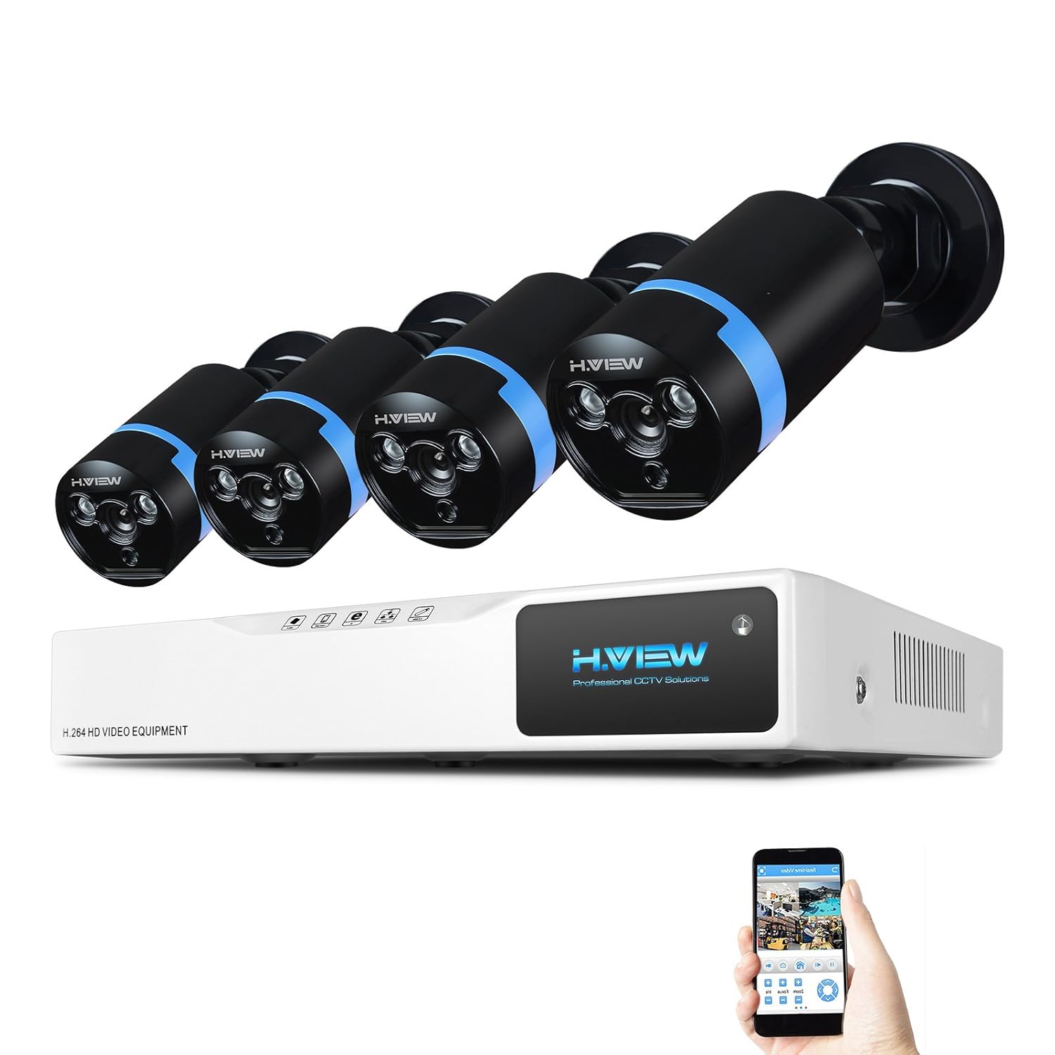最終値下げ H View 防犯カメラ4セット 0万画素 1080p 8ch 8台可能 Cctv 動体検知機能 赤外線 30m暗視撮影 遠隔監視 Ip67防水 Ahd 高画質 屋内 屋外 B076dy3s8w 8ch Dvr 4 Cameras 魅了 Www Copyprint Com Ar