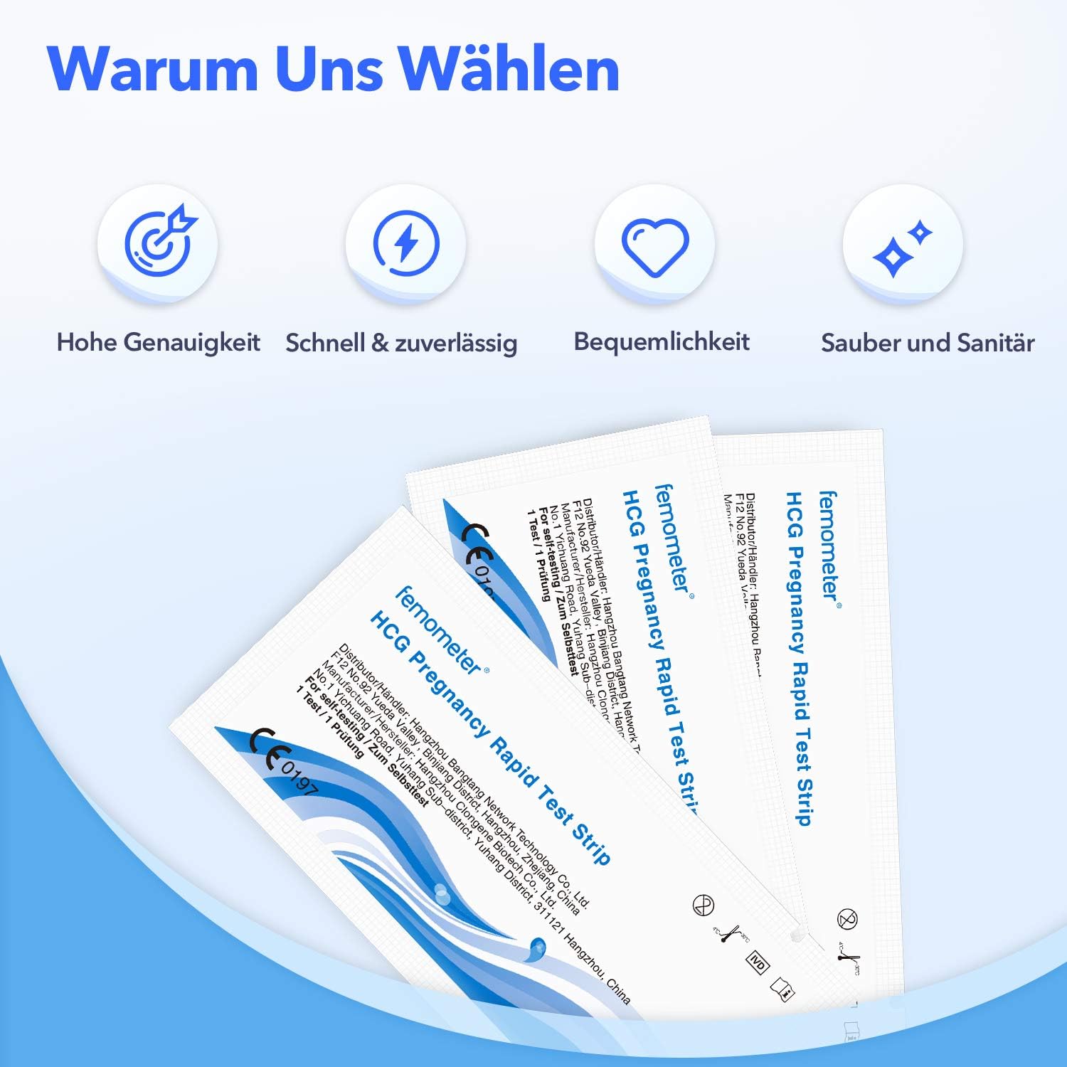 Femometer 25 X Schwangerschaftstest Fruhtest Mit Urinbecher