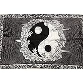 AZ FLAG - Yin And Yang Flag - 3x5 Ft - 100D Polyester Yin And Yang Banner with Two Metal Grommets - Fade Resistant - Vivid Colors - 3' x 5' Feet - 150x90 Cm