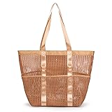 Tainehs Mesh Beach Tote Large Bag 2024 Upgrade for