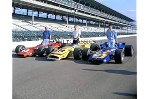 Schneider Electric 1970 Indy 500 AJ Foyt Johnny Rutherford Al Unser 8x10 Photo Auto Racing Legends
