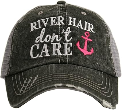 Amazon Com Katydid River Hair Don T Care Anchor Women S Trucker