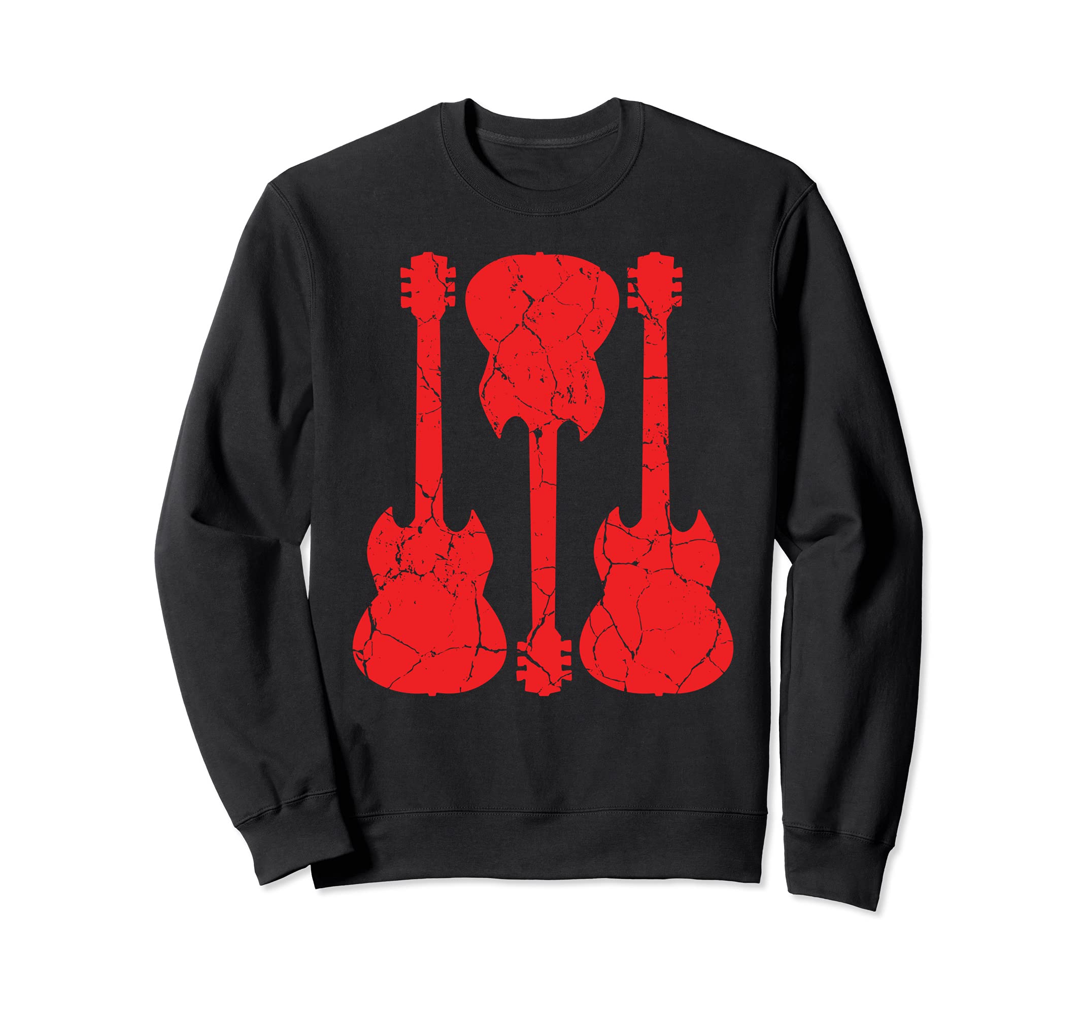 Guitar Player Rock Metal Star Musician Vintage Guitarist Sweatshirt