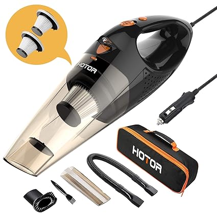 Handheld Car Tire Pump, Hotor Corded Car Vacuum Cleaner With Led Light Hotor Dc12 Volt Wet Dry, Handheld Car Tire Pump