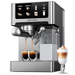 AIRMSEN 20 Bar Espresso Machine with Automatic Milk
