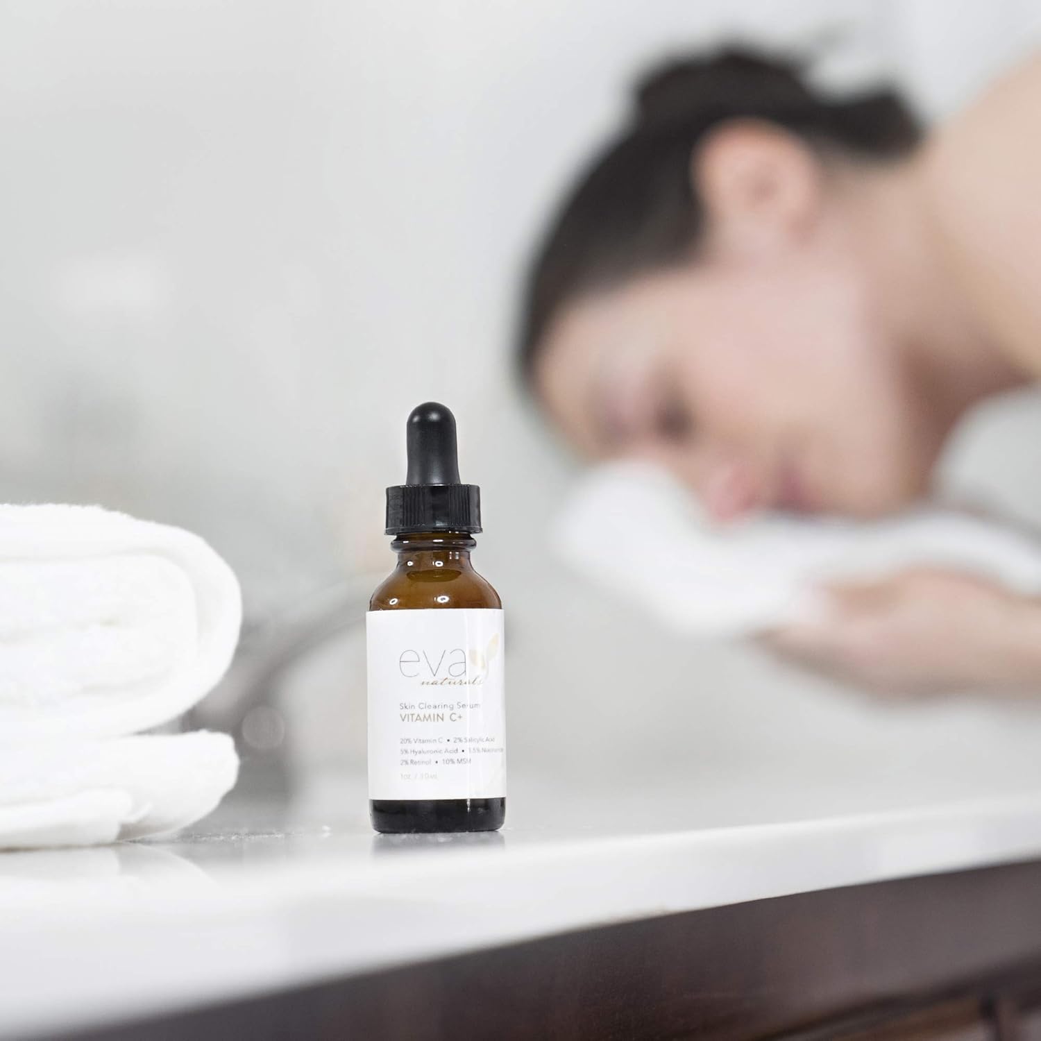 Vitamin C Serum Plus 2% Retinol, 3.5% Niacinamide, 5% Hyaluronic Acid, 2% Salicylic Acid, 10% MSM, 20% Vitamin C - Skin Clearing Serum - Anti-Aging Skin Repair, Supercharged Face Serum (1 oz): Beauty