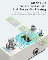 Donner Triple Looper Pedal Loop Station with Screen 3 Loops 30 Min Undo Redo view 3