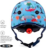 Micro Childrens Helmet Dino Print Adjustable Bike Scooter Safety Headwear view 3